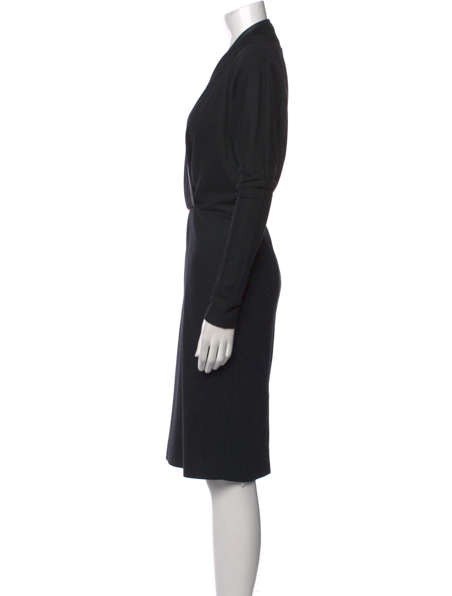 Max Mara Virgin Wool Midi Length Dress